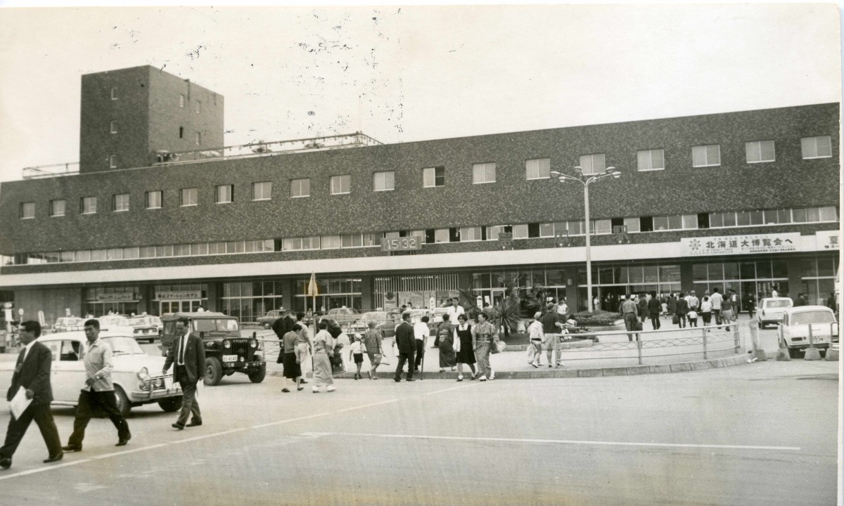 昭和43年頃の帯広民衆駅（帯広駅）